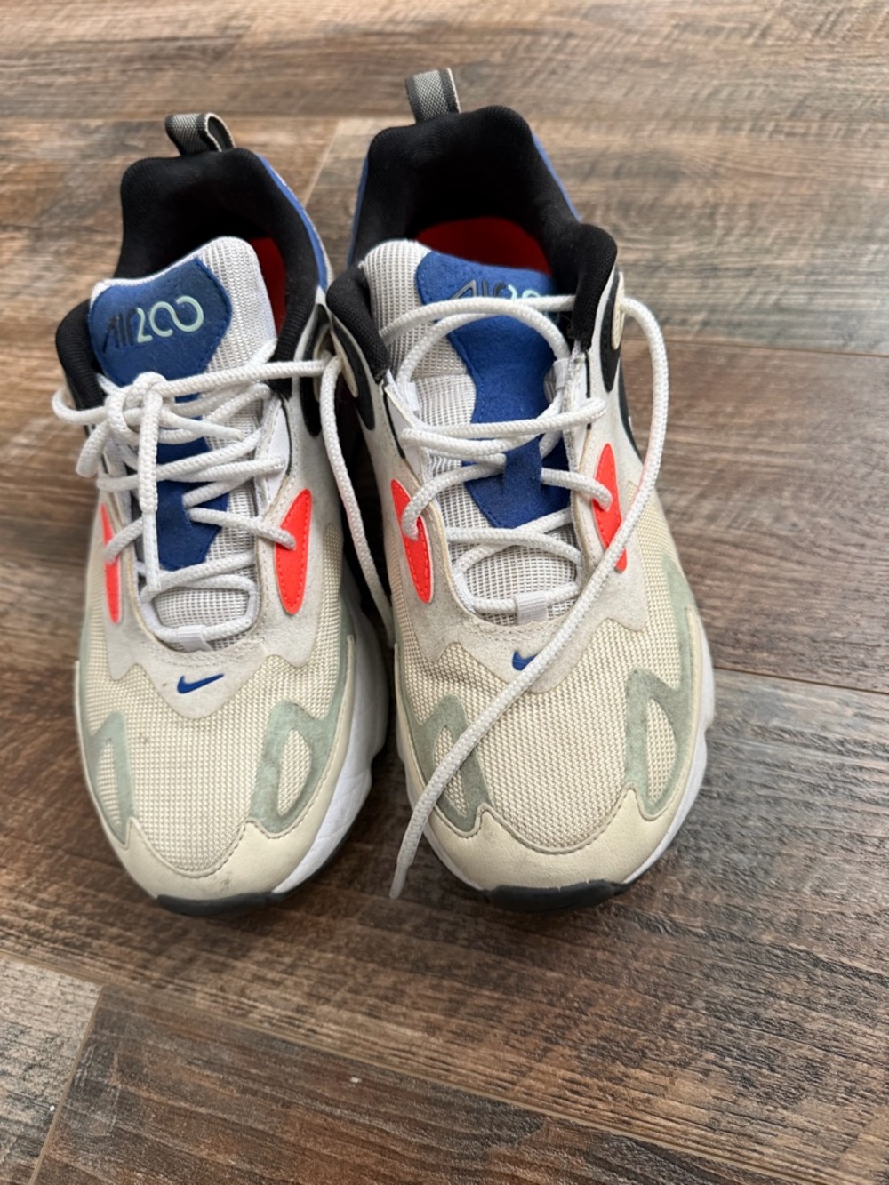 Nike Sneakers in White, Blue & Coral